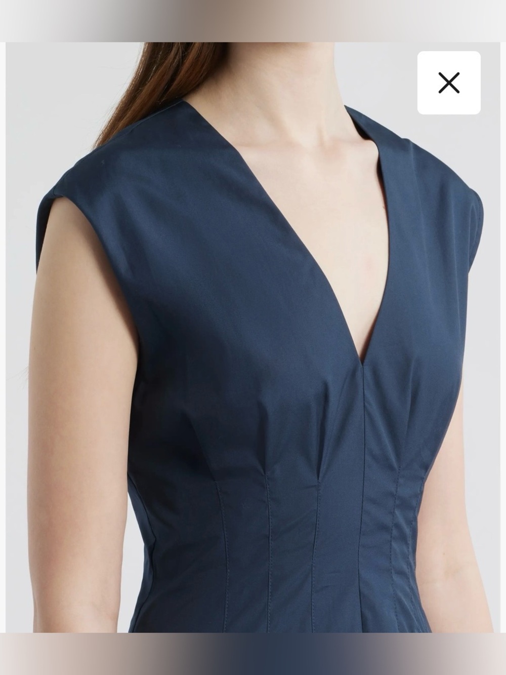 Ines Pleated Poplin Maxi Dress - Picture 4 of 7